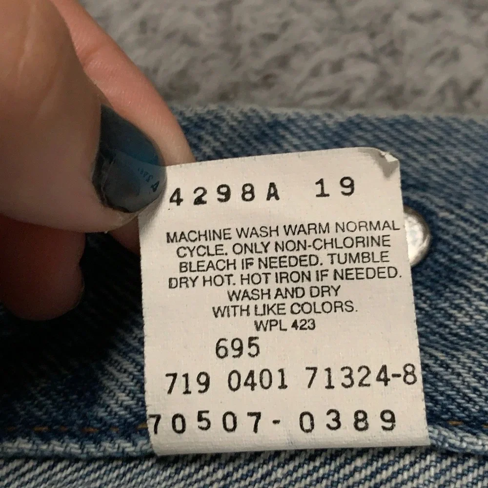 Vintage Levi's Relaxed Trucker Jacket Mens XL Blue Denim USA 80s 90s 70507-0389